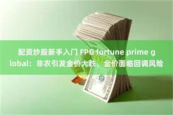 配资炒股新手入门 FPG fortune prime global：非农引发金价大跌，金价面临回调风险