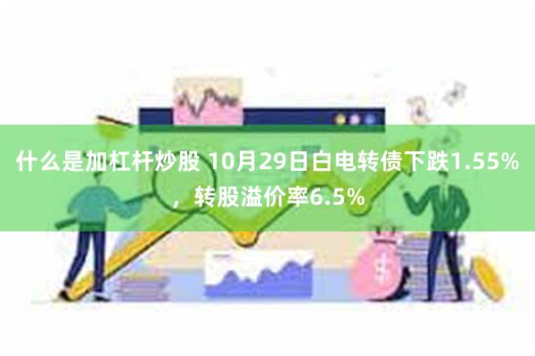 什么是加杠杆炒股 10月29日白电转债下跌1.55%，转股溢价率6.5%