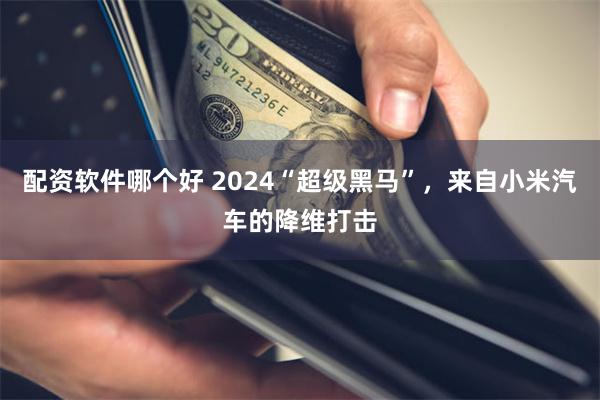 配资软件哪个好 2024“超级黑马”，来自小米汽车的降维打击